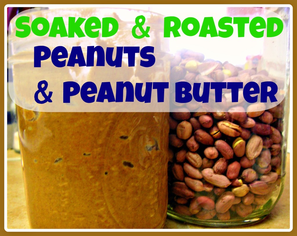 Soaked and Roasted Peanuts and Peanut Butter