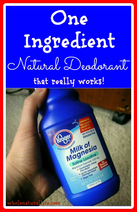 Looking for a DIY natural deodorant that REALLY works? You need to try this milk of magnesia deodorant. This homemade deodorant is safe, effective, and cheap. Try this easy deodorant recipe today! 