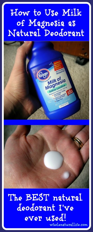 How to Use Milk of Magnesia as Deodorant