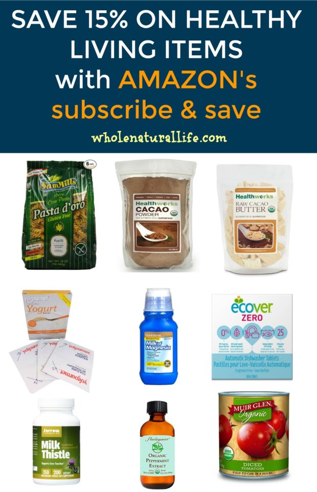 Healthy Living Items from  Subscribe and Save - Whole